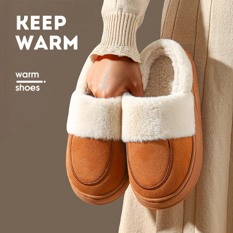 Winfrieda | Women's Winter Slippers with Closed Toe, Plush Lining & Thick Sole
