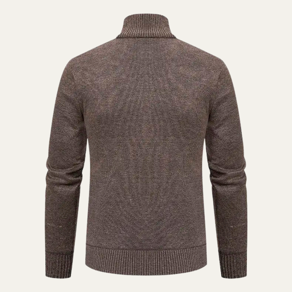 The Chianti Men’s High Neck Winter Zip Up Knit Cardigan