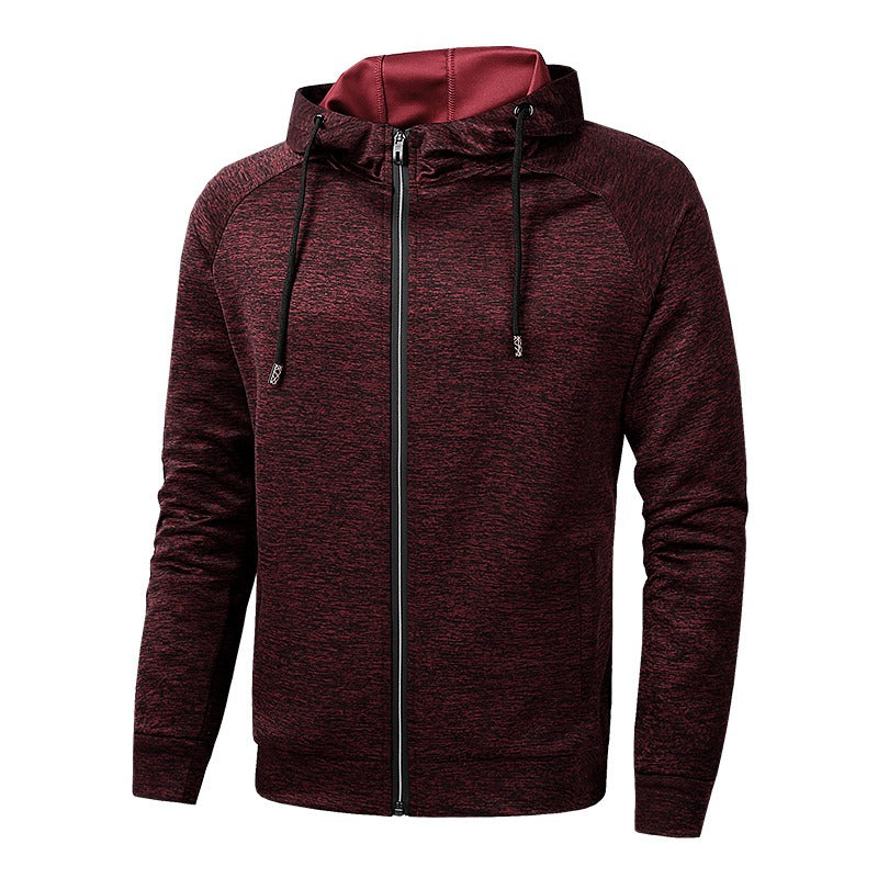 Elimar | Men's Full-Zip Drawstring Hooded Sports Jacket for Casual and Active Wear