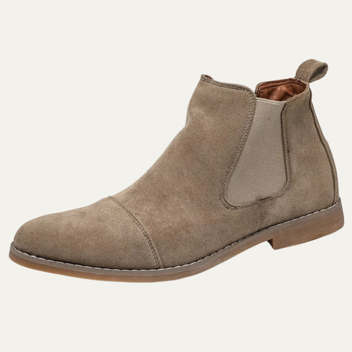 The Torcello Men’s Suede Chelsea Slip On Boots with Elastic Side Panels