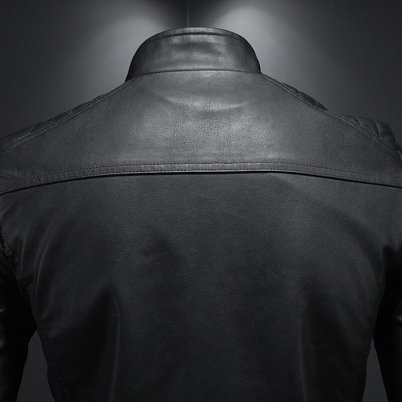 Martin | Men’s Leather Look Jacket with Zip Closure, Regular Fit & Stylish Design