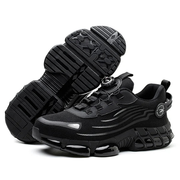 Simon | Men's Robust Orthopedic Safety Shoes with Elastic Toggle Closure