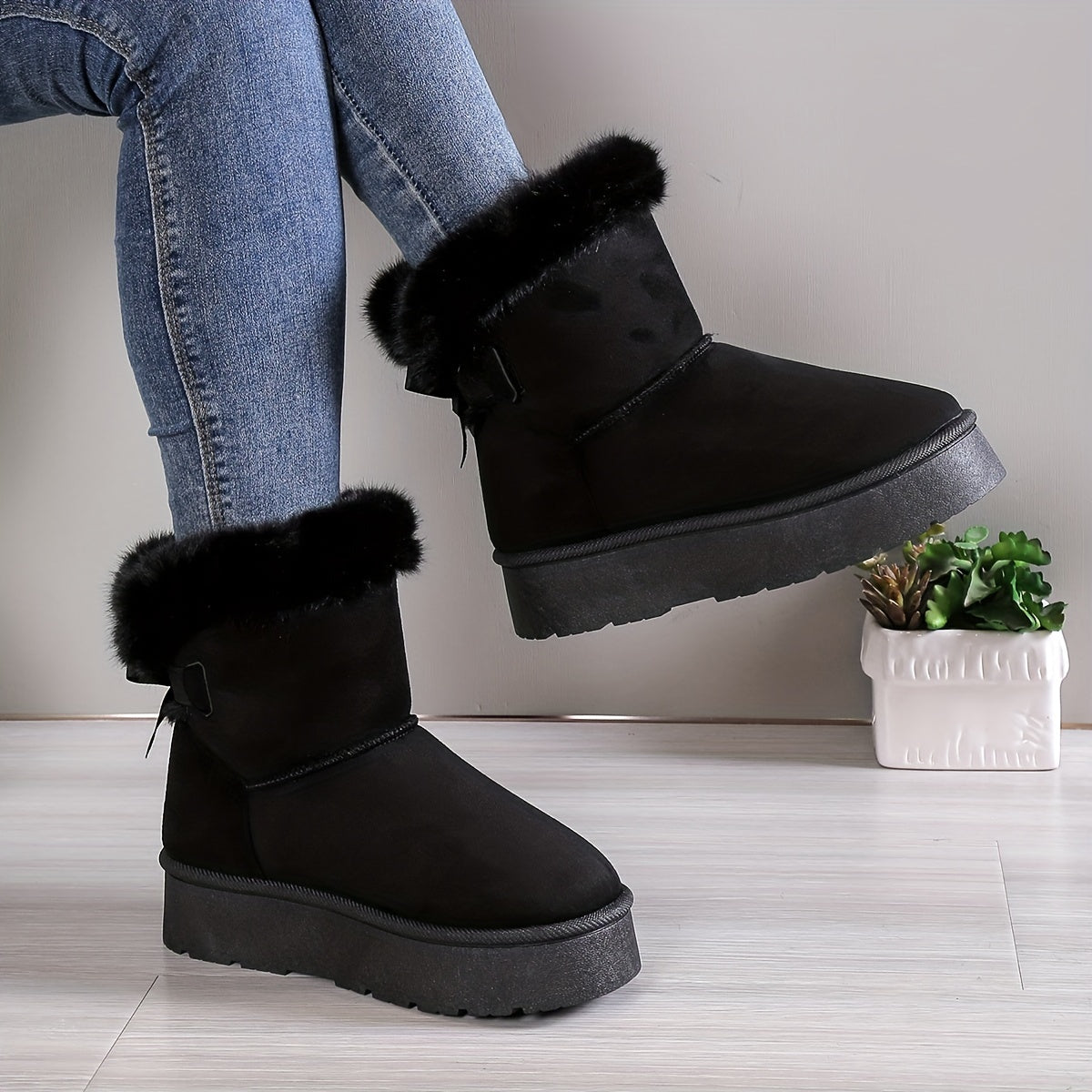 Maude | Women’s Winter Boots with Warm Thermal Lining & Non-Slip Platform Sole