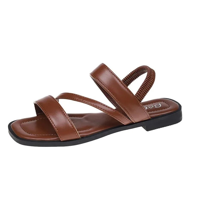Elizabeth | Women's Minimalist Strap Sandals with Stretch Back – Lightweight & Elegant Summer Footwear