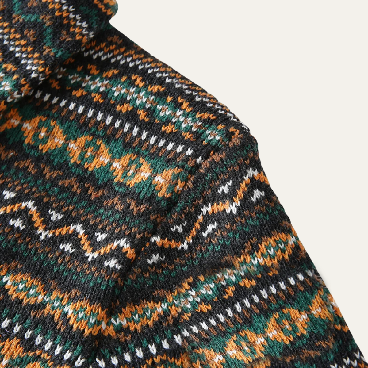 The Isola Bella Men's Vintage Nordic Wool Knitted Winter Cardigan