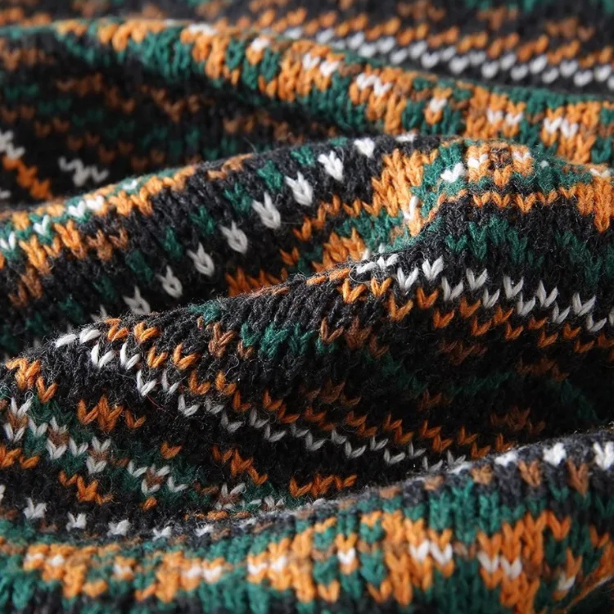 The Isola Bella Men's Vintage Nordic Wool Knitted Winter Cardigan