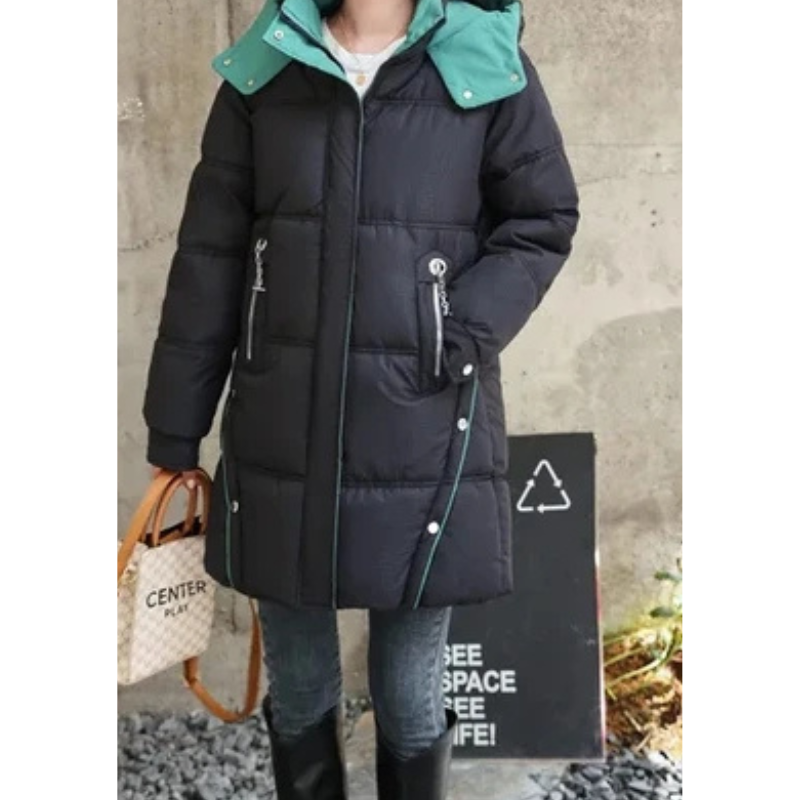 Jolina | Women's Winter Jacket with Hood, Lined and Durable with Zip Pockets