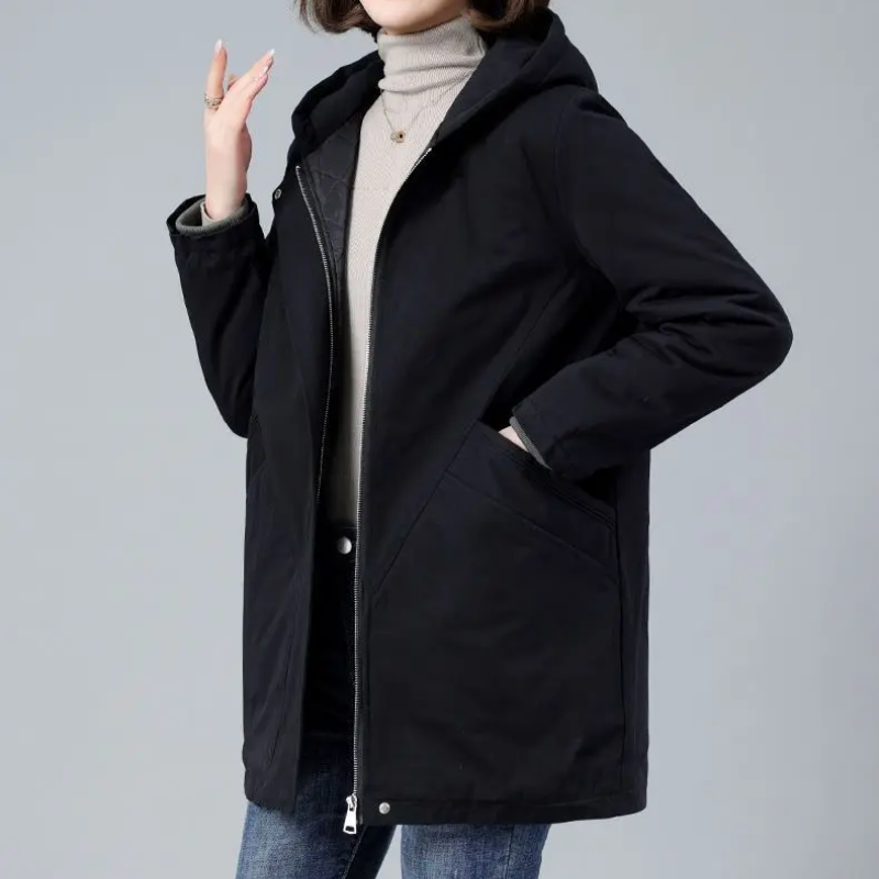 Aurelia | Women's Slim Fit Quilted Jacket with Hood – Warm and Sleek Winter Style