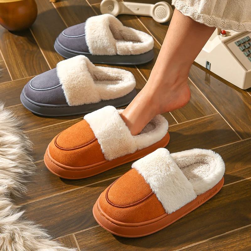 Winfrieda | Women's Winter Slippers with Closed Toe, Plush Lining & Thick Sole