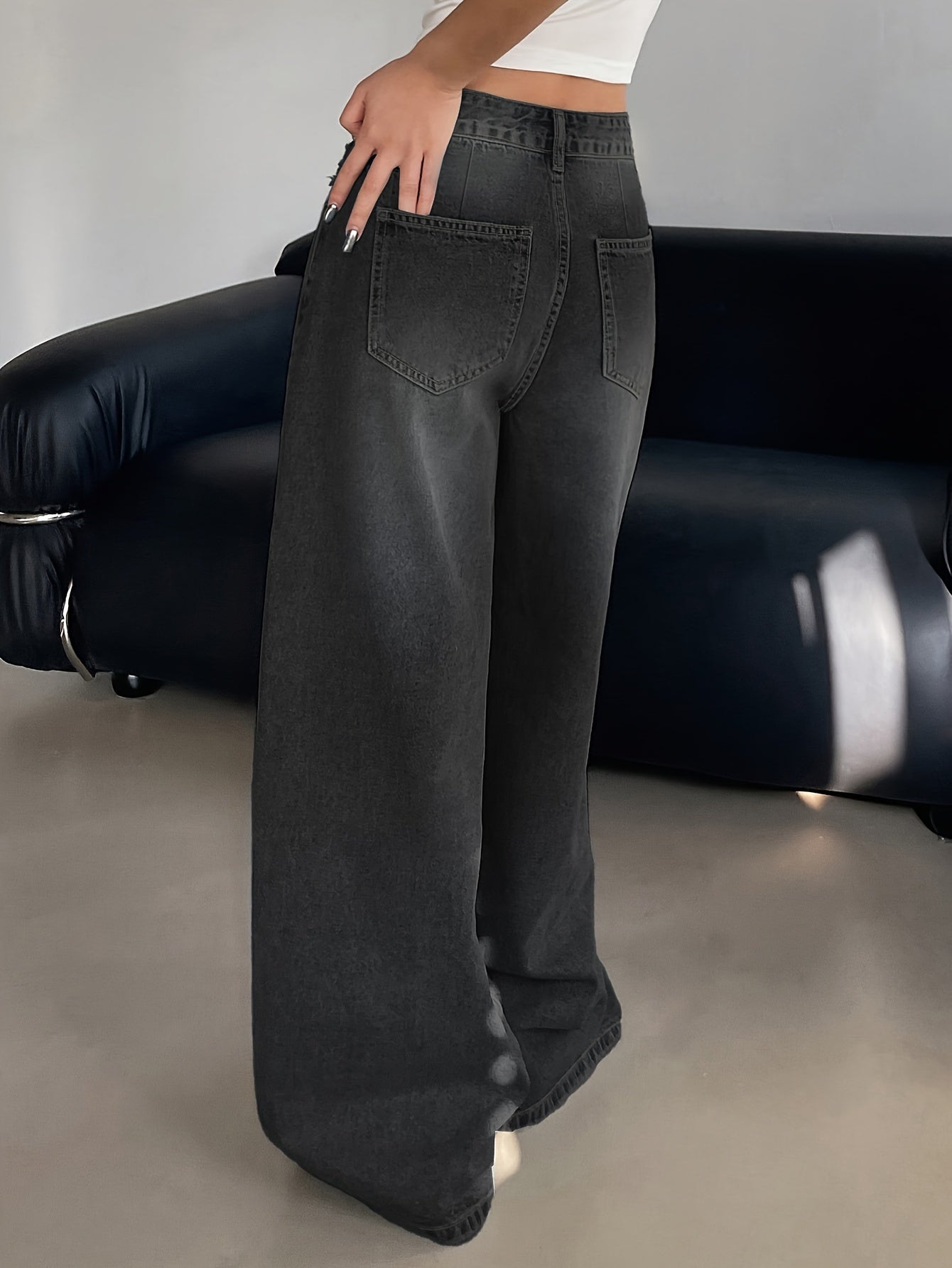 Sandra | Women’s Baggy Jeans High Waist Wide Leg Loose Fit