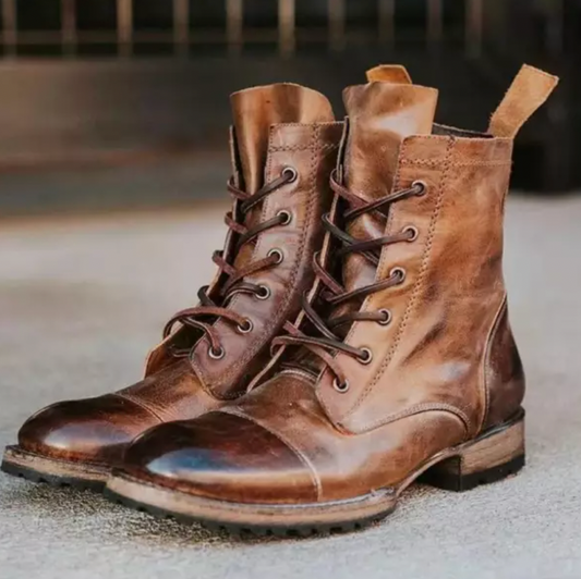 Classic Vintage Winter Boots | PU Leather Comfort & Timeless Style