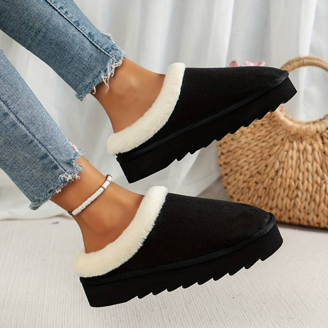 Beth | Women's Fleece Lined Slip-On Winter Mules