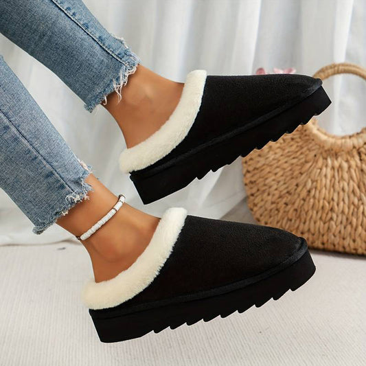 Beth | Women's Fleece Lined Slip-On Winter Mules