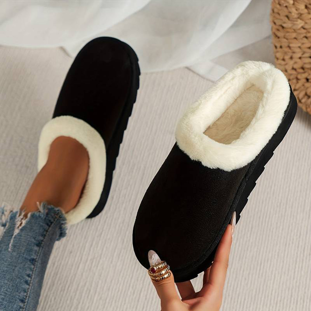 Beth | Women's Fleece Lined Slip-On Winter Mules