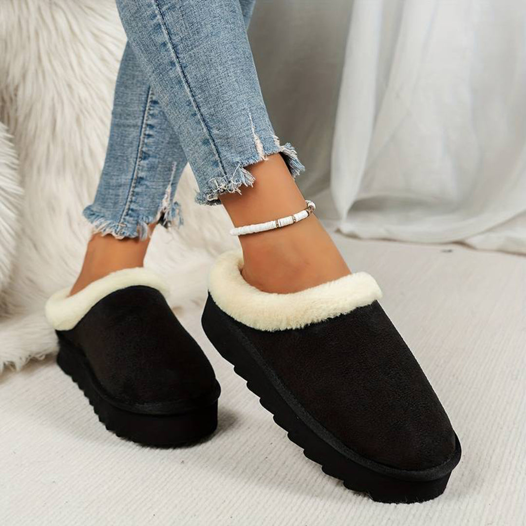 Beth | Women's Fleece Lined Slip-On Winter Mules