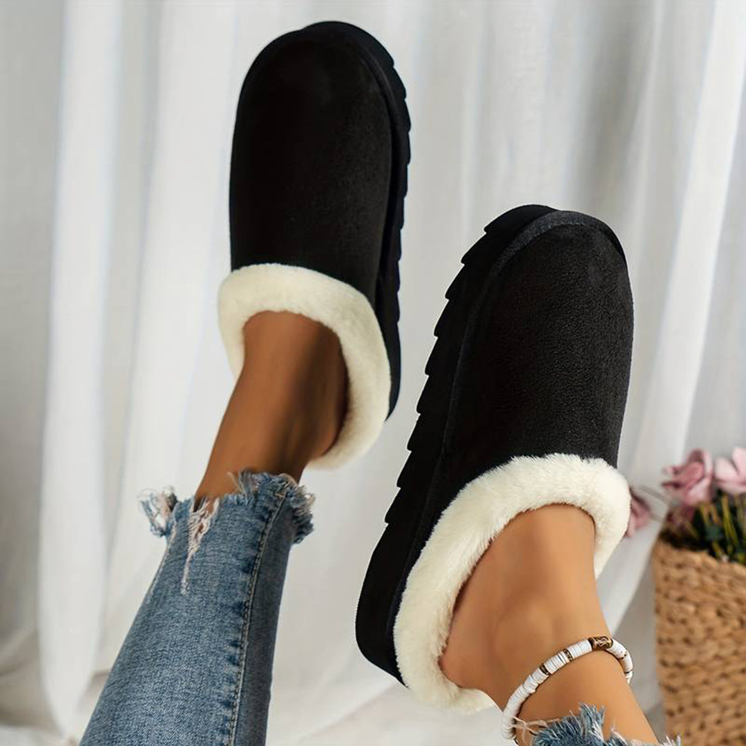 Beth | Women's Fleece Lined Slip-On Winter Mules