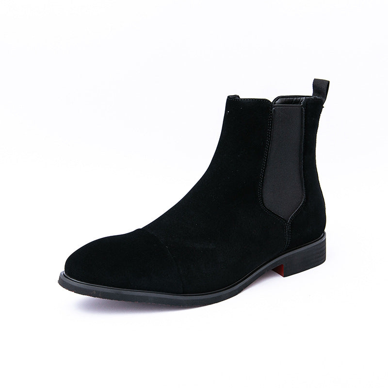 Gladstone | Men’s Chelsea Ankle Boots with Sleek Fit, Cap Toe & Elastic Slip-On Design