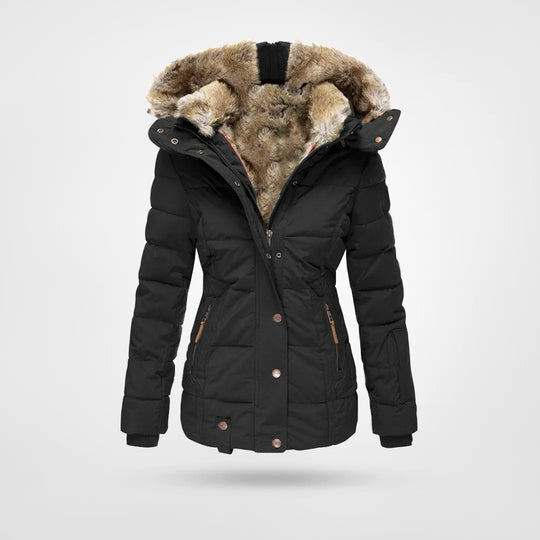 Celeste | Women’s Luxurious Fur-Lined Hooded Winter Jacket