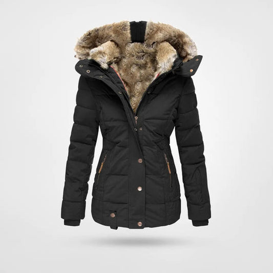 Celeste | Women’s Luxurious Fur-Lined Hooded Winter Jacket
