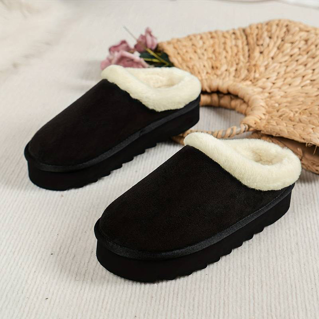 Beth | Women's Fleece Lined Slip-On Winter Mules