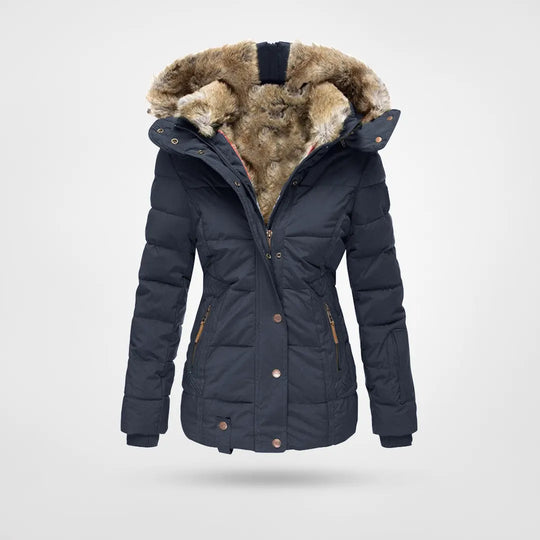 Celeste | Women’s Luxurious Fur-Lined Hooded Winter Jacket