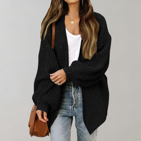 Bethany | Women's Solid Colour Loose Fit Open Knit Cardigan