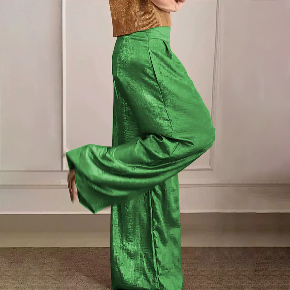 Aspen | Women's Solid Colour Wide-Leg Elegant Trousers