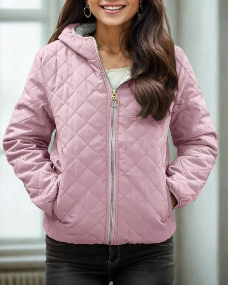 Darcy | Women's Quilted Jacket - Relaxed Fit with Hood & Fleece Lining