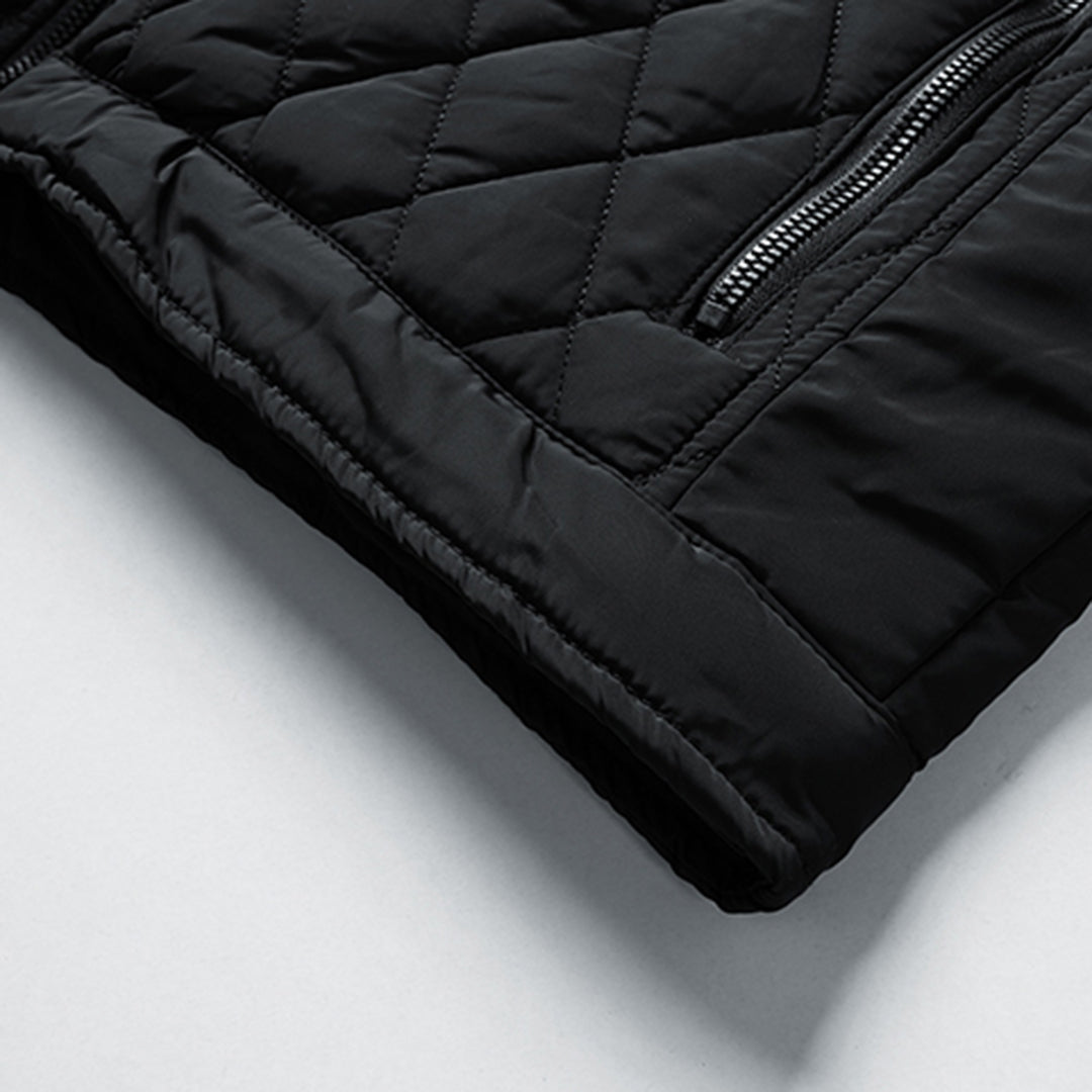 Farnwell | Men’s Slim Fit Quilted Lightweight Insulated Jacket with Zip Closure