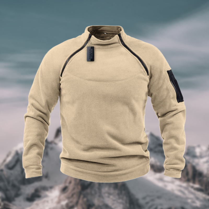 Nolan | Men’s Quarter-Zip Stylish Sweatshirt – Solid Colour Outdoor Comfort Pullover
