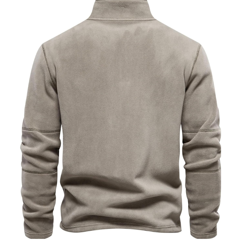 Frank | Men’s Zipped Stand Collar Sweater with Soft Lining
