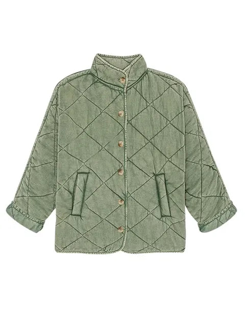 Everilda | Women’s Casual Lightweight Padded Jacket with Buttons