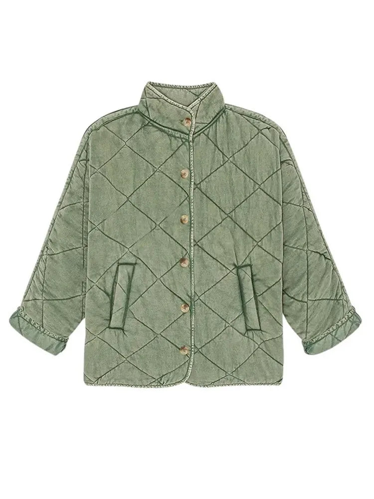 Everilda | Women’s Casual Lightweight Padded Jacket with Buttons