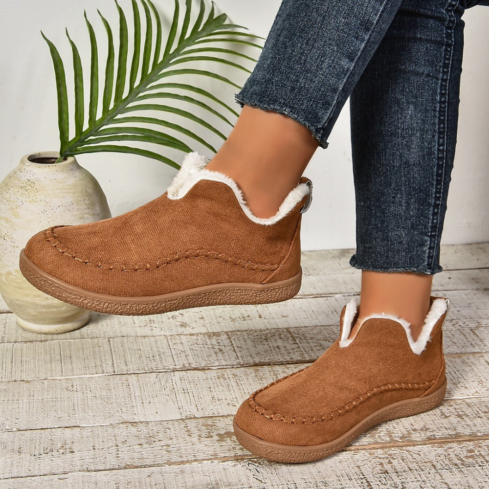 Belinda | Women's Fleece Lined Slip-On Waterproof Winter Shoes