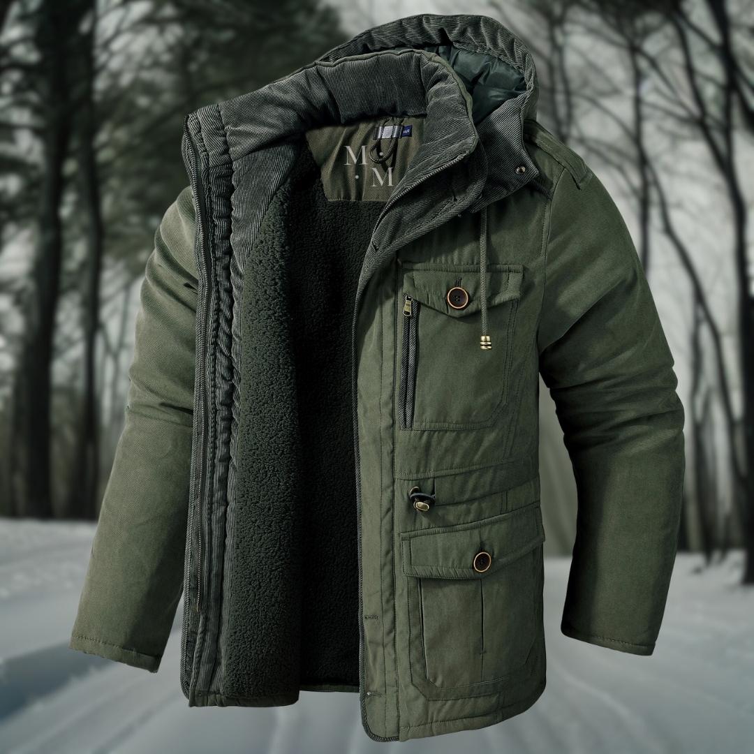Hudson | Men’s Warm Lined Casual Winter Jacket with Hood & Pockets