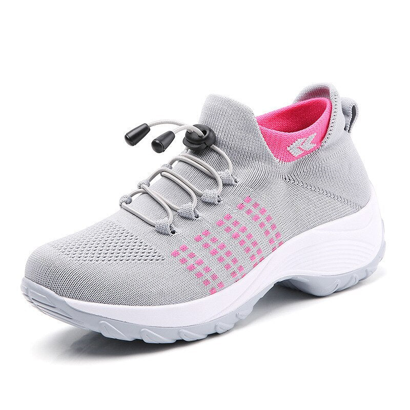 Nocturne | Women's Elastic Toggle Lace-Up Orthopedic Sports Sneakers – Comfortable, Supportive & Stylish for Active Lifestyles