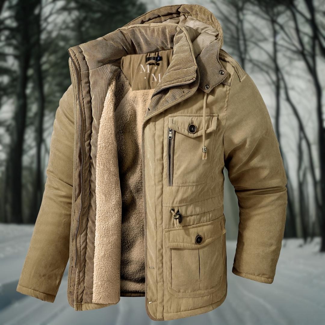 Hudson | Men’s Warm Lined Casual Winter Jacket with Hood & Pockets
