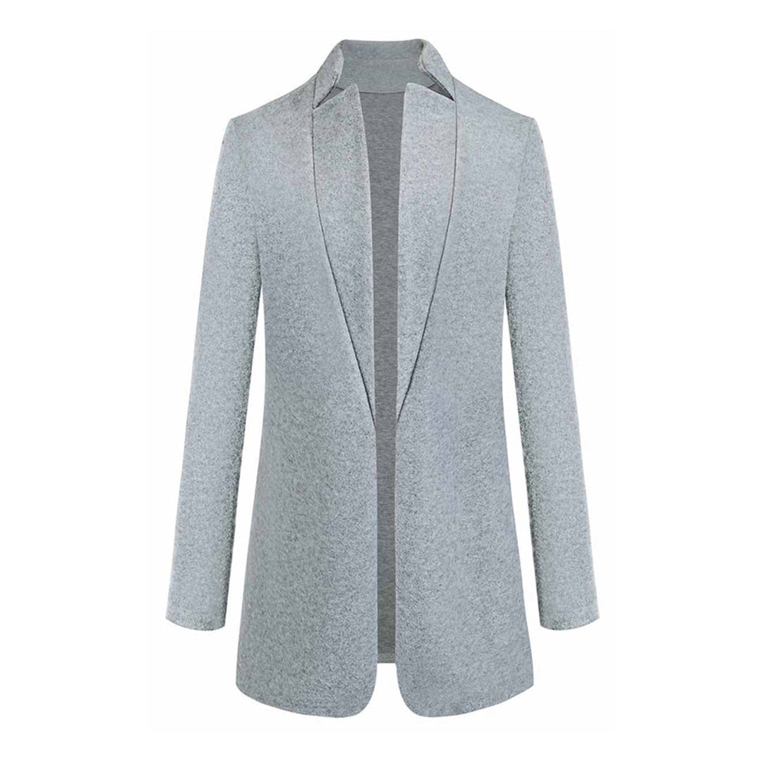 Blythe | Women's Long Solid Colour Open Blazer for Formal & Casual Wear