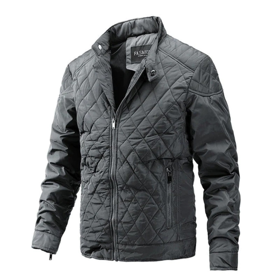 Farnwell | Men’s Slim Fit Quilted Lightweight Insulated Jacket with Zip Closure