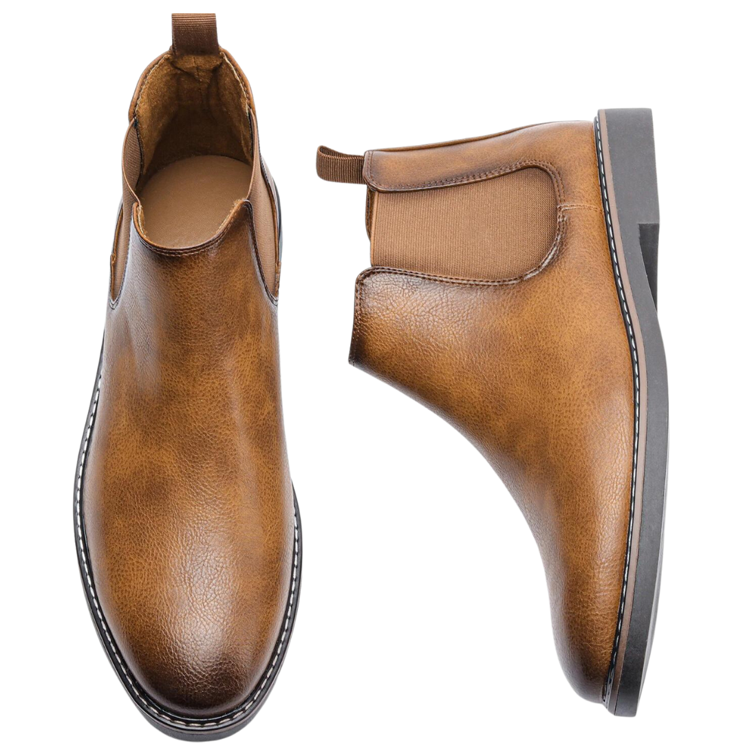 Heldro | Men’s Comfortable Retro Leather Boots with Durable Sole