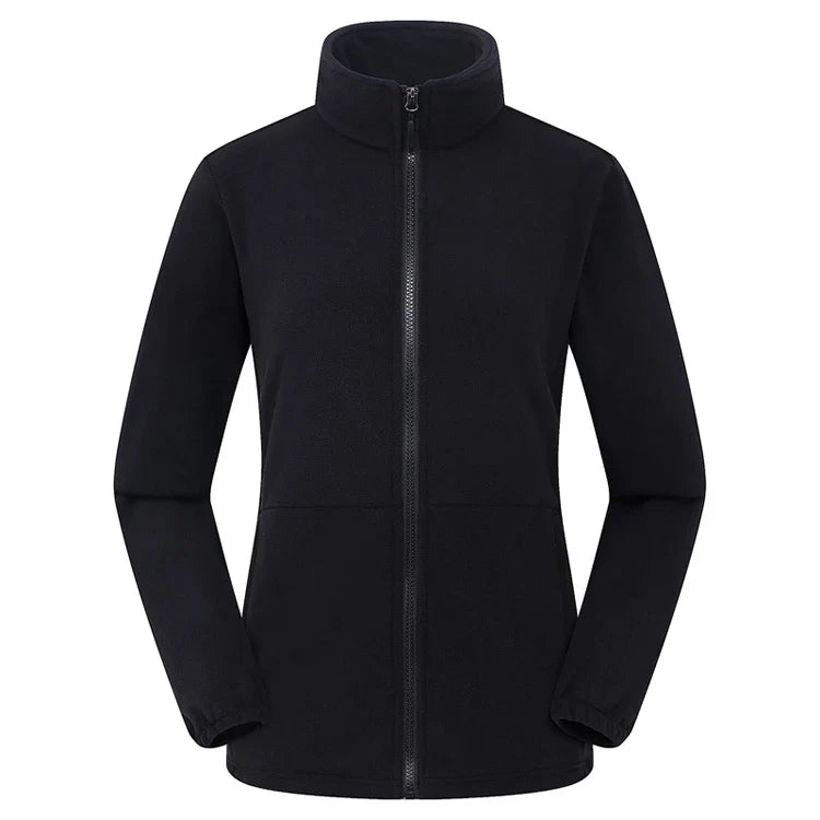 Sharon | Women’s Soft Zip Jacket with Stand Collar Zipped