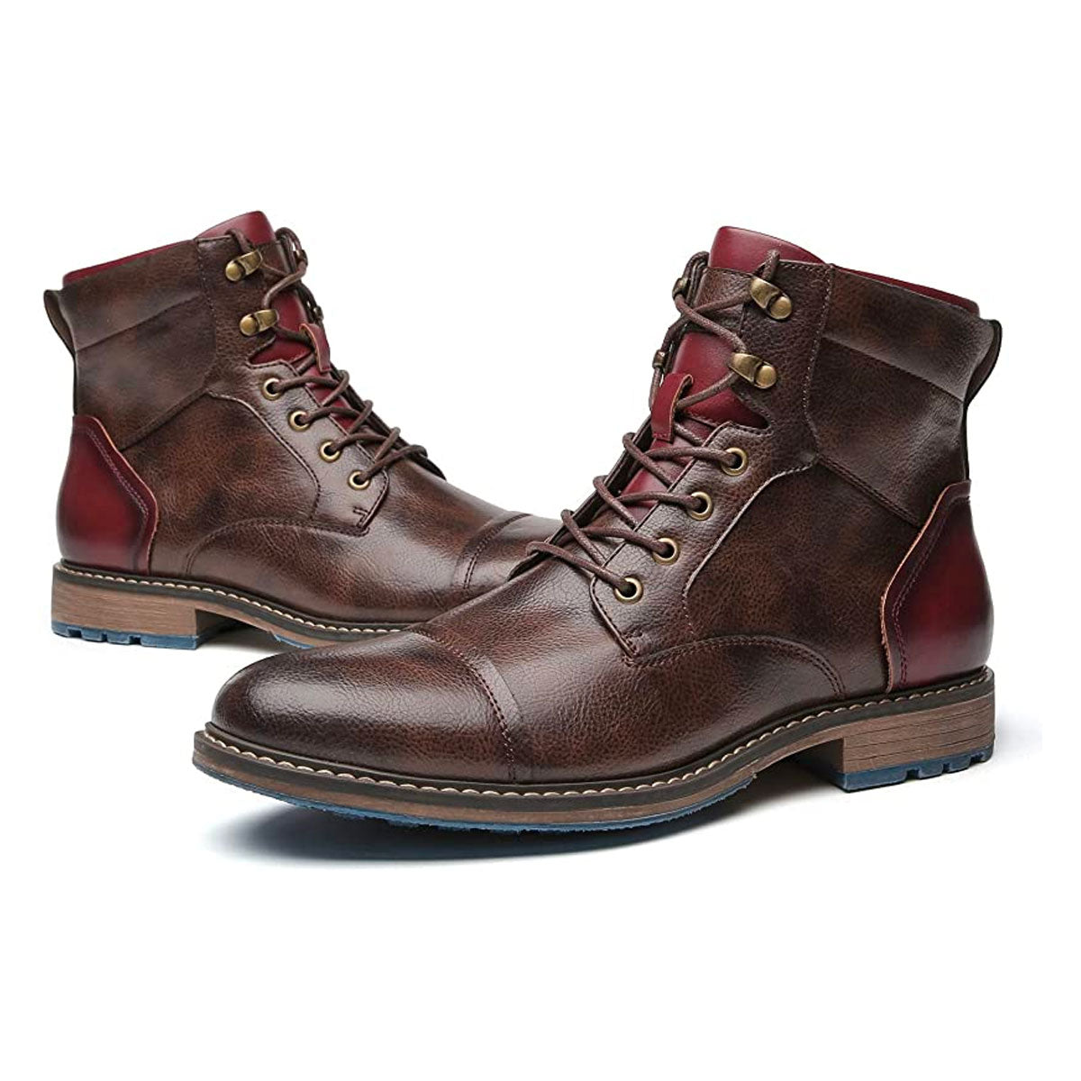 Ilmar | Men's Handcrafted Premium Oxford Boots with Lace-Up & Side Zipper