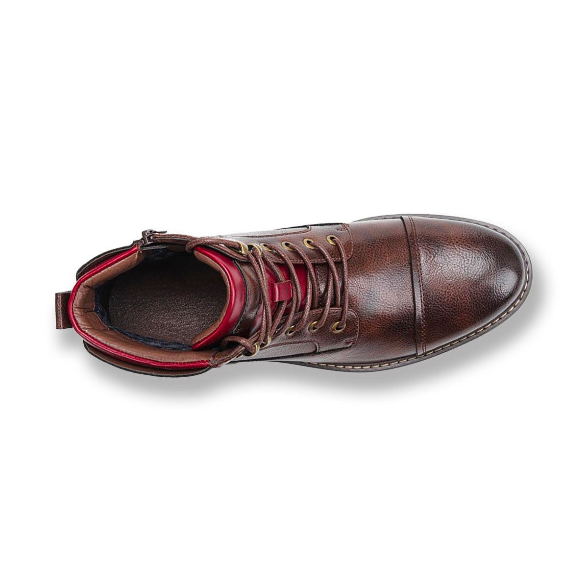 Ilmar | Men's Handcrafted Premium Oxford Boots with Lace-Up & Side Zipper