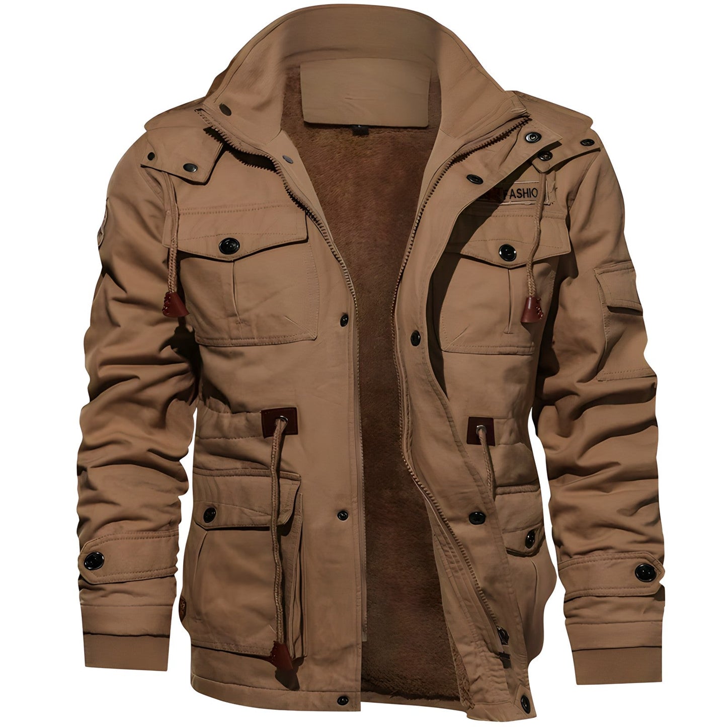 Cedric | Men’s Tactical Military-Style Multi-Pocket Jacket with Hood
