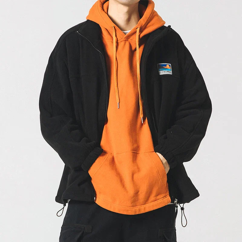 Edgar | Men’s Full-Zip Lightweight Cotton Jacket with Stand Collar