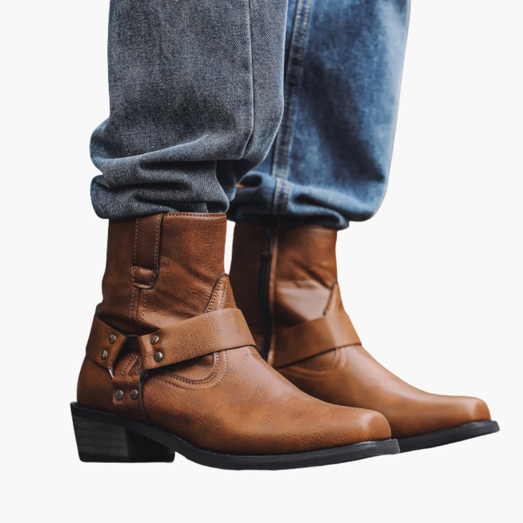 Men’s Ankle Boots | Low Heel Slip-On Chelsea Style | Classic Comfort & Versatility