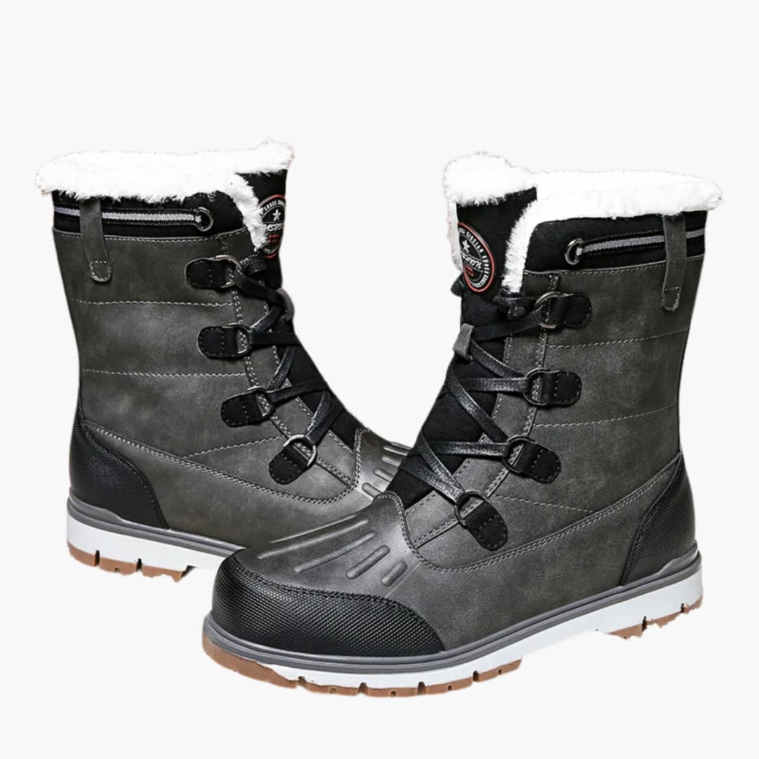 Men’s Winter Boots | Lace-Up with Fur Lining & Rubber Sole | Warm & Durable