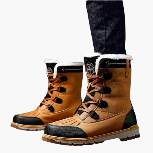 Men’s Winter Boots | Lace-Up with Fur Lining & Rubber Sole | Warm & Durable