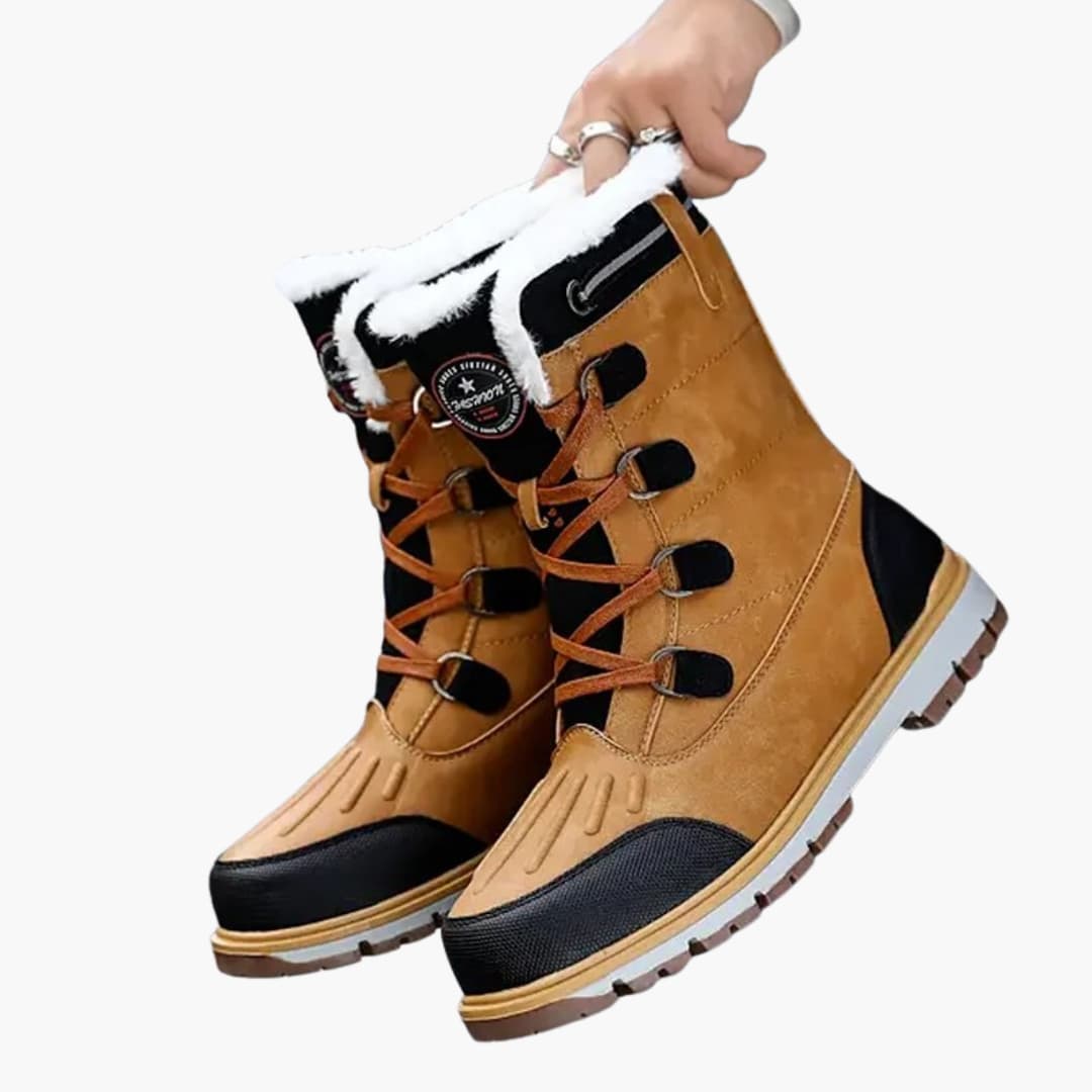 Men’s Winter Boots | Lace-Up with Fur Lining & Rubber Sole | Warm & Durable