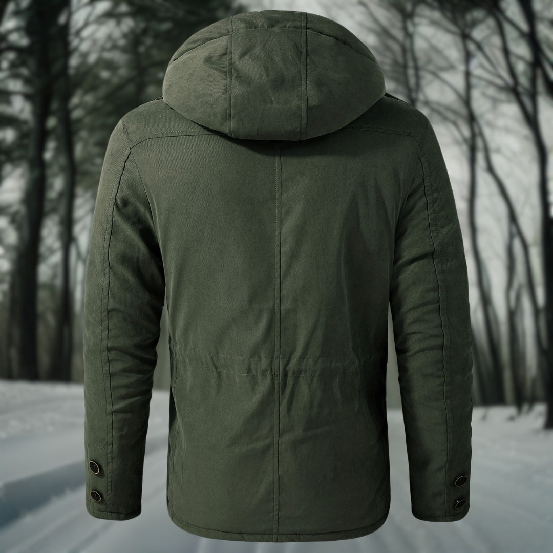 Hudson | Men’s Warm Lined Casual Winter Jacket with Hood & Pockets